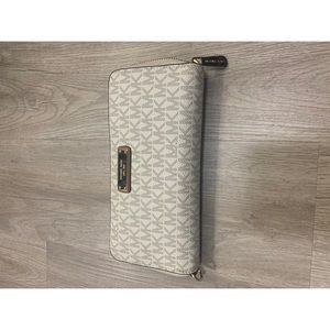 Michael Kors Logo Checkbook Wallet
